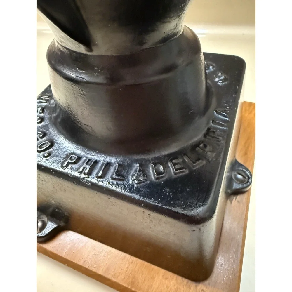 Antique Iron Enterprise MFG Co. Philadelphia No. 1 Coffee Grinder Working Cond.